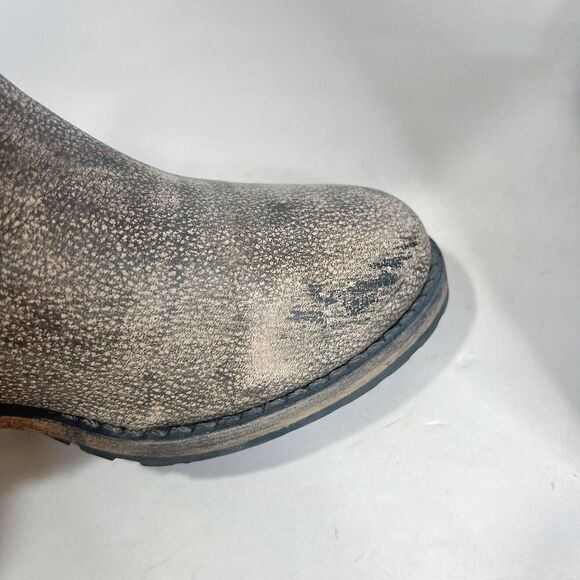 Matisse Roady Distressed Leather Moto Boot Taupe Brown Western Grunge Size 7.5 W - Picture 5 of 8